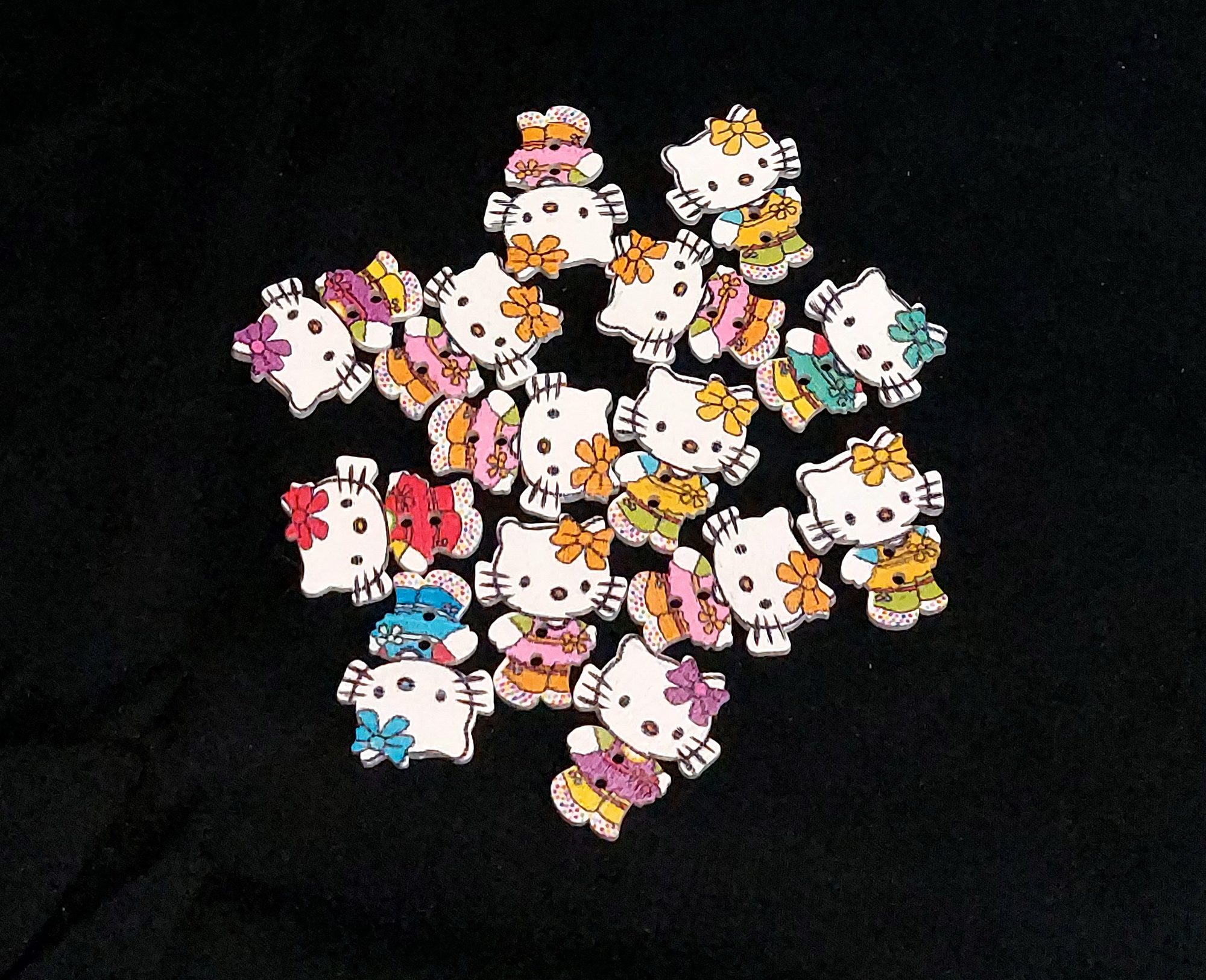 Botón Figura Hello Kitty